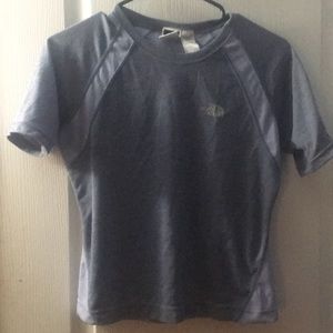 North Face Blue Athletic Tee